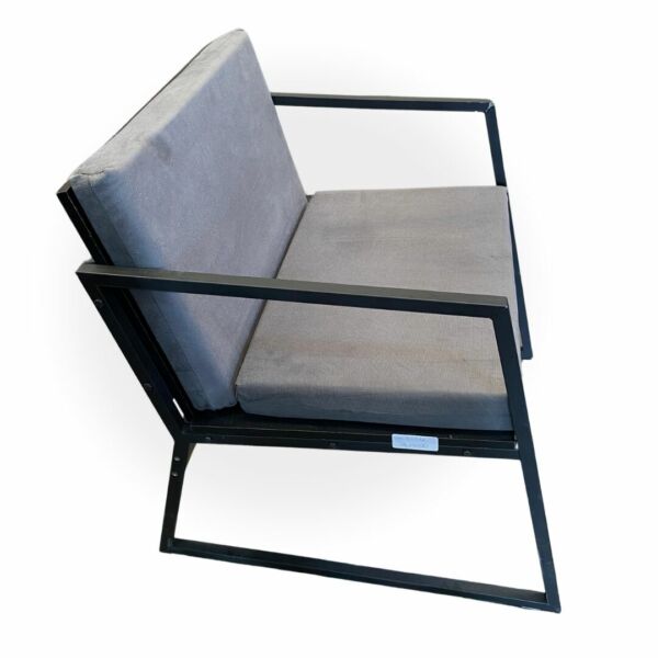 Poltrona Industrial Cinza Linho - Imagem 3