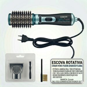Escova Rotativa Conair Hydro-Fusion - Advanced Plasma Technology