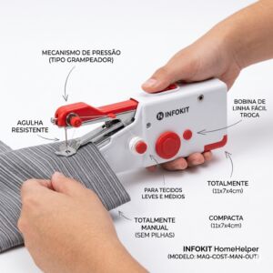 Máquina de Costura Manual Portátil